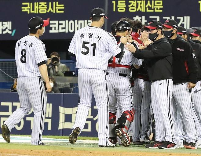 연승에 성공하며 승률 6할 고지에 오른 LG. ⓒ 뉴시스