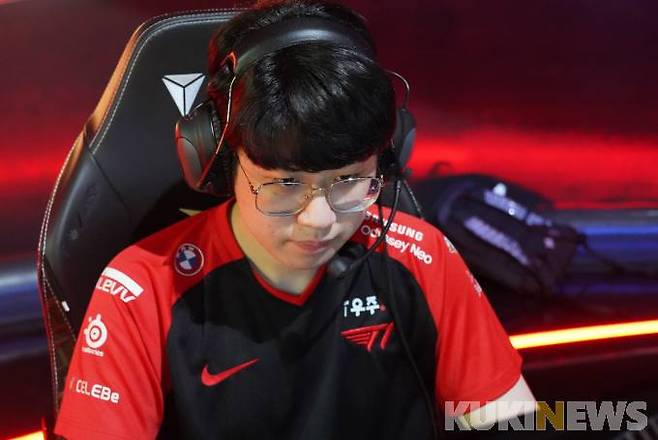 T1의 '제우스' 최우제.&nbsp; &nbsp;쿠키뉴스 DB