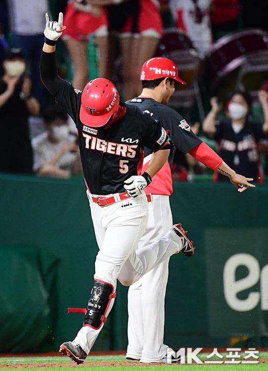 비록 팀의 끝내기 패배로 첫 홈런의 빛은 바랬지만, 김도영 개인은 반등을 기대할 만한 하루였다. 사진(인천)=김영구 기자