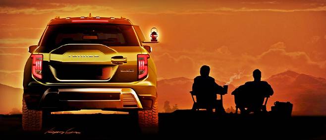 자연과의 교감과 강렬한 대비 [사진출처=쌍용차]