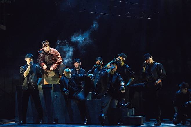 [서울=뉴시스]뮤지컬 '모래시계' 공연 사진. '종도' 역의 임정모. (사진=인사이트엔터테인먼트 제공) 2022.07.01. photo@newsis.com  *재판매 및 DB 금지