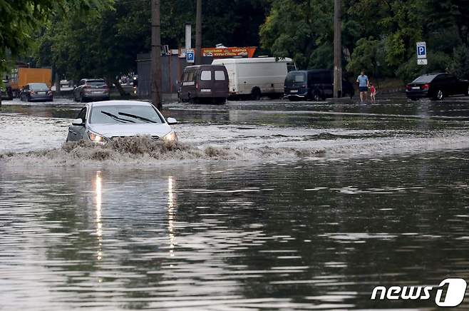 홍수 관련 사진 © AFP=뉴스1 © News1 이유진 기자