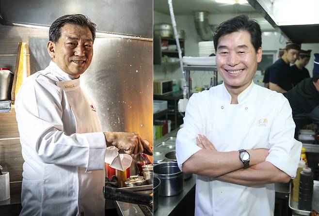 고급 중식 요리인 멘보샤 대중화에 기여한 왕육성 셰프, 이연복 셰프. /조선일보DB