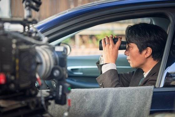 영화 '헤어질 결심' 현장 비하인드 스틸. [사진 CJ ENM]