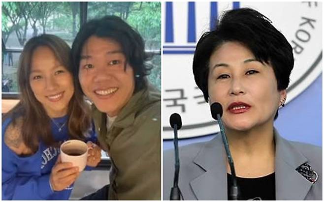 (왼쪽부터) 이효리·이상순 부부와 전여옥 전 새누리당 의원. / 사진=이상준 인스타그램, 연합뉴스
