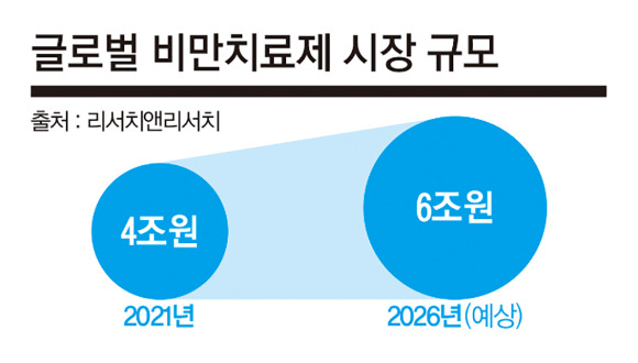 글로벌 비만치료제 시장 규모./그래픽=김영찬 기자