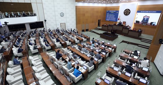 서울 중구 서울시의회 본회의장 모습 자료사진. 뉴스1