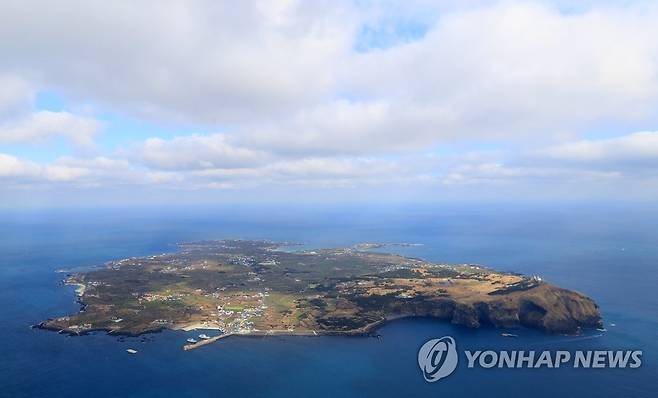 하늘에서 본 우도 (제주=연합뉴스) 2017년 1월 25일 하늘에서 바라본 제주시 우도면 우도. [연합뉴스 자료사진]