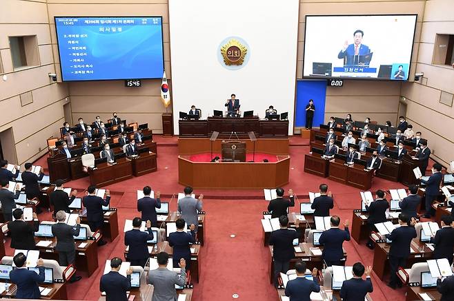 제12대 경남도의회 개원 [경남도의회 제공. 재판매 및 DB 금지]