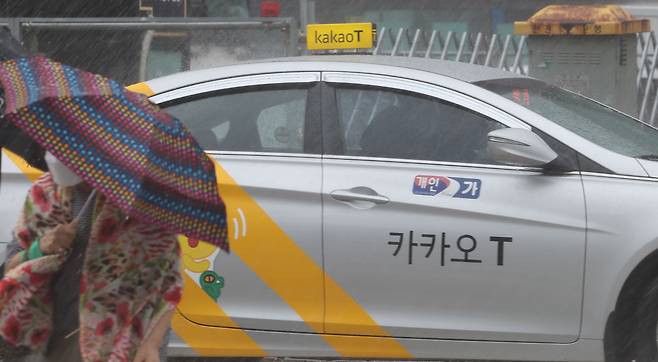 서울역 앞 카카오 택시 모습. /연합뉴스