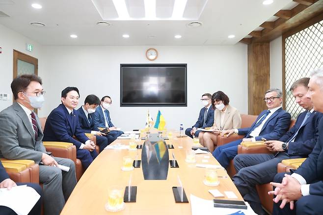 방한 우크라이나 의원단, 원희룡 국토부 장관 등 면담 [국토교통부 제공, 재판매 및 DB 금지]