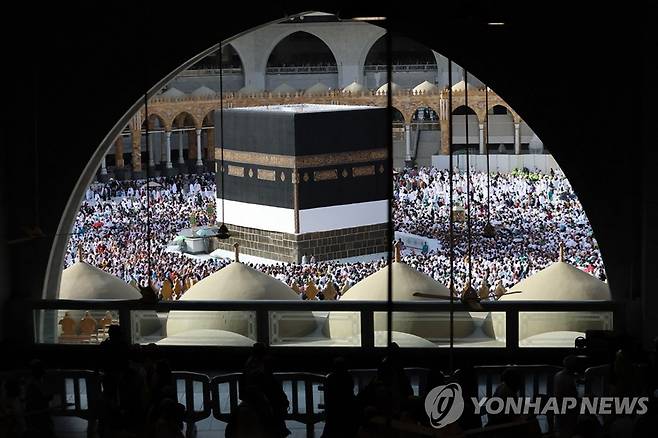 지난 5일 사우디 메카 대사원 모습 [AFP 연합뉴스 자료사진. 재판매 및 DB 금지]