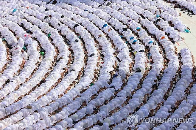 지난 5일 사우디 메카 대사원 모습 [AFP 연합뉴스 자료사진. 재판매 및 DB 금지]