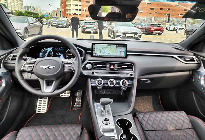 제네시스 G70 슈팅 브레이크 실내 [사진촬영=최기성]