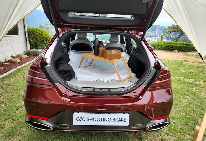 제네시스 G70 슈팅 브레이크 트렁크 [사진촬영=최기성]