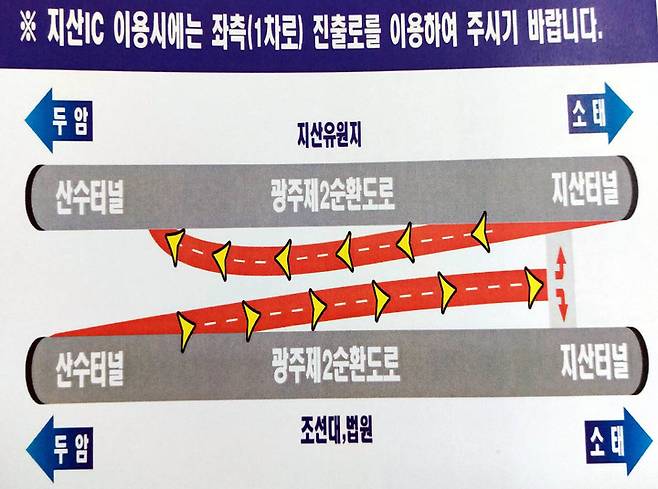 제2순환로 지산IC 내달 15일 개통. (사진=광주시 제공) *재판매 및 DB 금지