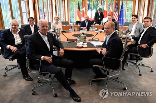 지난달 28일 독일에서 열린 G7 정상회의 [AFP=연합뉴스 자료사진]