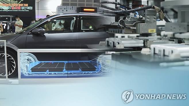 EV 배터리 산업 (CG) [연합뉴스TV 제공]