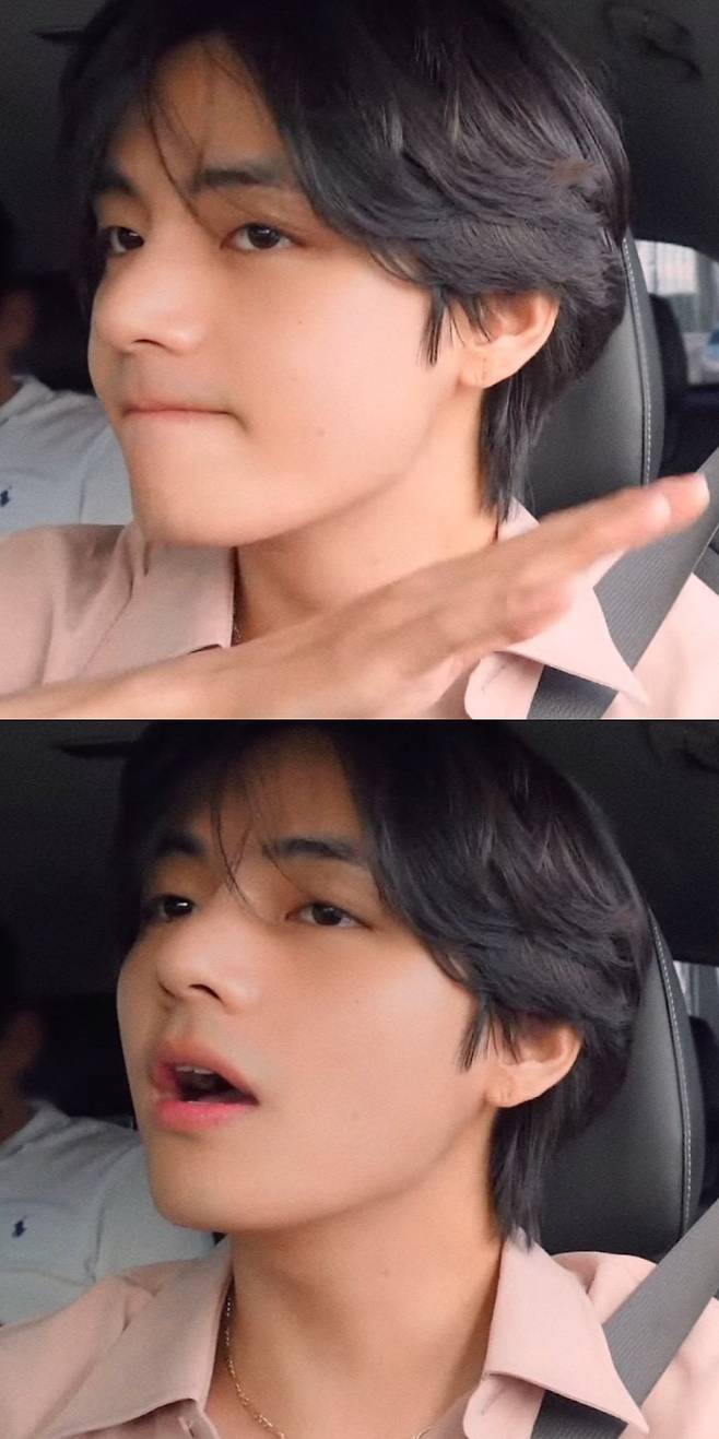 방탄소년단 뷔 '드라이브 브이로그' 24시간 810만뷰 1위..'52분간의 힐링'