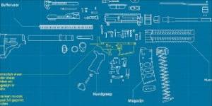 인터넷에서 쉽게 찾을 수 있는 총기 제작 도면.