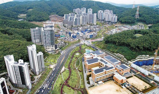 경기도 성남시 분당구 대장동 아파트 단지의 모습. 뉴스1