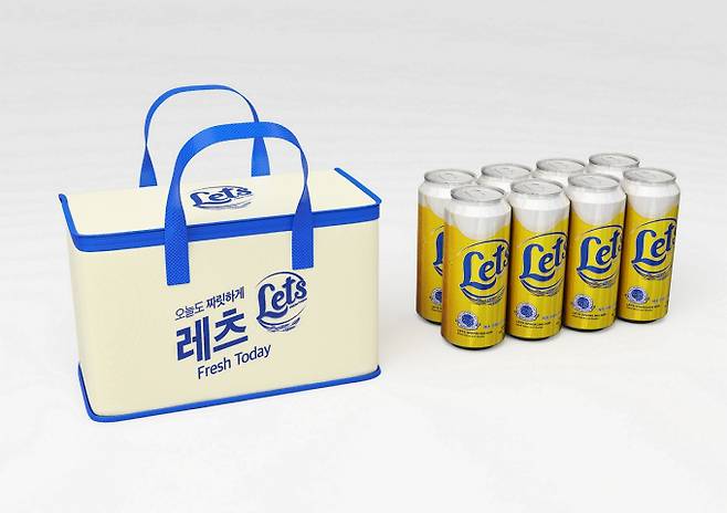 발포주 브랜드 '레츠' 보냉백 패키지 (신세계L&B 제공)