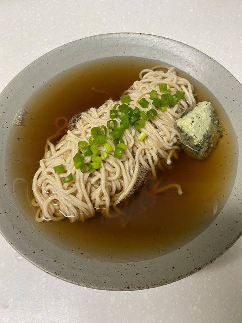 단백질국수로 만든 메밀국수. [김민경]