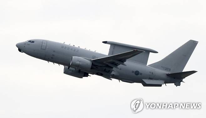 항공통제기 E-737 피스아이 [연합뉴스 자료사진]