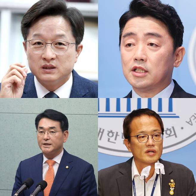 왼쪽 위부터 시계 방향으로 강병원, 강훈식, 박주민, 박용진 의원/사진=뉴시스