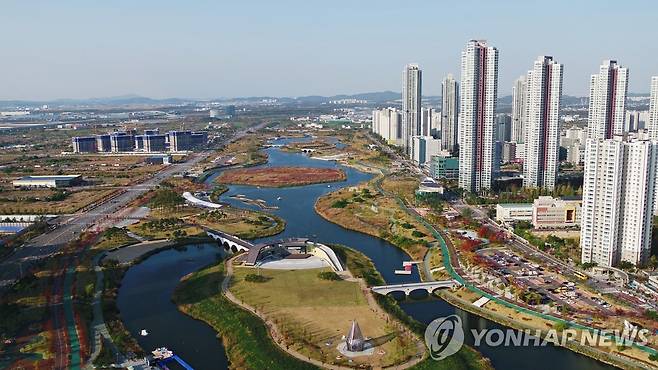 청라국제도시 전경 [연합뉴스 자료사진]