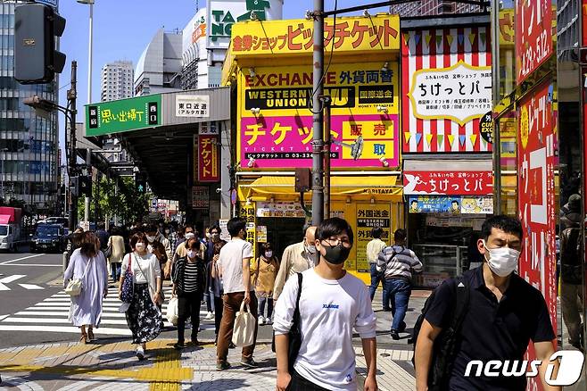 일본 도쿄 거리 풍경. © AFP=뉴스1