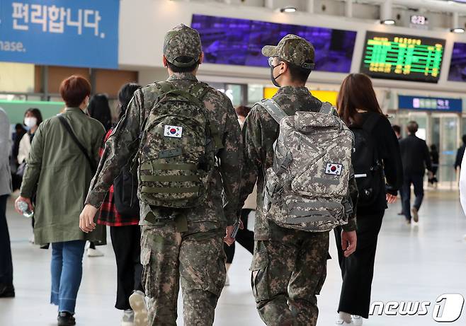 군 장병. /뉴스1 © News1 박세연 기자