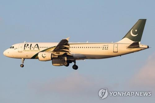 파키스탄 PIA 여객기. [EPA 연합뉴스 자료사진. 재판매 및 DB 금지]