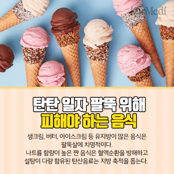 잘못된 자세로 근육은 약해지고 팔뚝살은 처질 수 있다. [그래픽=최소연 디자이너]