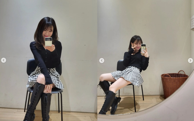 Group OH MY GIRL member Seung Hee boasted a smallpox.On the 31st, the current Seung Hee posted several photos on his SNS without any other articles.In the open photo, he made a youthful look by matching a black cardigan with a checkerboard pattern mini skirt.The fans who saw it were like Oh my God! My Gongdu!, I thought the current Seung Hee face was small, but is that big, is that? What is it?, Is not this pretty a foul? and Seung Hee , which is beautiful and cute.OH MY GIRL, which Seung Hee belongs to, was active as Real Love in March.Hyun See SNS