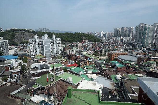 신속통합기획 민간재개발 후보지로 선정된 서울 종로구 창신동 일대. (사진=연합뉴스)