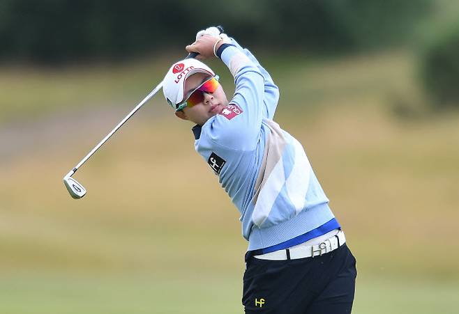 김효주가 1일 끝난 LPGA 투어 트러스트 골프 스코틀랜드 여자오픈 최종 4라운드에서 두 번째 샷을 하고 있다.(사진=LPGA 투어 제공/Getty Images)