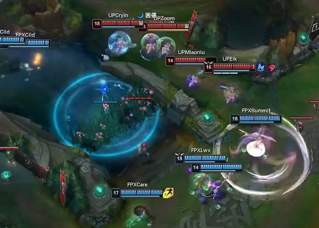 사진=LPL(영문) 공식 유튜브 채널, 2022 LPL 서머 FPX-UP 2SET