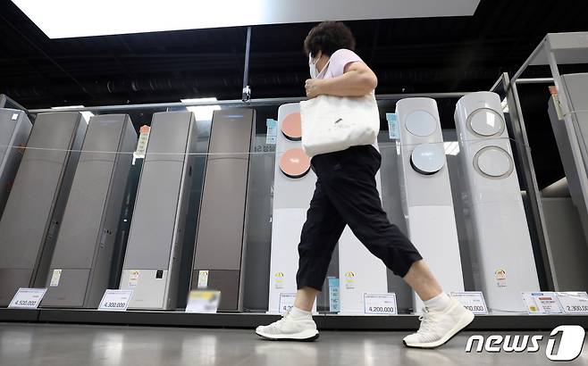 서울에 위치한 한 가전제품 매장(사진은 기사 내용과 관련이 없음). 2022.7.8/뉴스1 ⓒ News1 장수영 기자