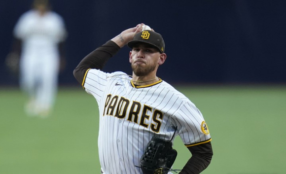 김하성이 뛰고 있는 MLB 샌디에이고가 2일(한국시간) 선발진 한축을 든든하게 지키고 있는 조 머스그로브(사진)와 5년 계약 연장에 합의했다. [사진=뉴시스]