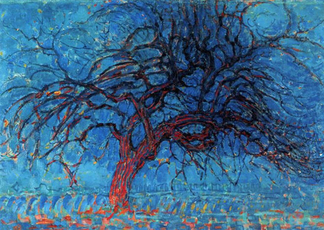 피에트 몬드리안, 붉은 나무, 1908