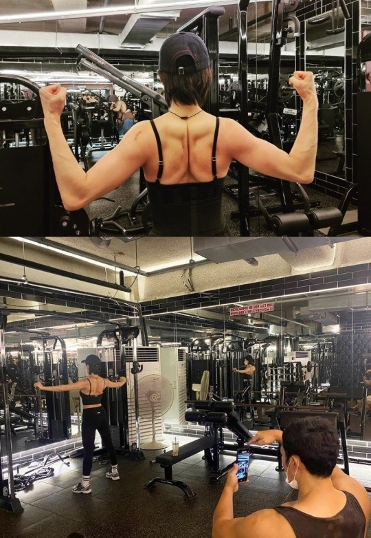 Actor Jin Seo-yeon revealed his angry back muscles and impressed him with his extraordinary management.Jin Seo-yeon posted on his instagram on the 7th, I think I am proud of you.The photo, which was released together, shows Jin Seo-yeon, who showed his angry back muscles in the gymnasium, especially the appearance of director Yang Chi-seung, who is putting her in the camera hard, makes a smile.Previously, Jin Seo-yeon has collected topics by revealing the secret of diet that lost 28kg in 40 days after giving birth.On the other hand, Jin Seo-yeon is about to release the movie Limit on the 31st.Limit (director Lee Seung-jun) is a crime thriller that falls into the worst crisis when a police officer So-eun (Lee Jung-hyun), who is in charge of the role of the mother of a child serial kidnapping, receives a questionable phone call while solving the case.