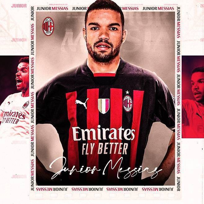 사진=AC밀란 공식 SNS, 주니오르 메시아스