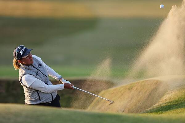 2022년 미국여자프로골프(LPGA) 투어 메이저 골프대회 AIG여자오픈 마지막 날 전인지 프로와 연장전 끝에 우승한 애슐리 부하이가 최종라운드에서 경기하는 모습이다. 사진제공=Richard Heathcote/R&A/R&A via Getty Images