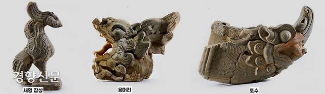 회암사터에서 확인된 높은 위상의 유물들. 궁궐 건물에 걸맞은 유물들이 쏟아져 나왔다.|양주 시립 회암사지 박물관 제공