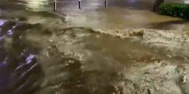 ▲ 미나 류필립 침수 피해 현장. 출처ㅣ미나 인스타그램