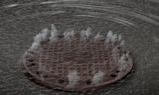 폭우가 발생했을 땐 맨홀을 피해 다니는 게 최선책이다./사진=클립아트코리아