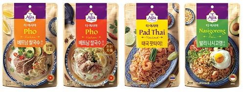 티아시아(T·Asia)가 베트남, 태국, 인도네시아 등 아시아 여러 나라에서 사랑받는 인기 메뉴를 간편하게 만들어 먹을 수 있는 요리 소스를 출시했다.(티아시아 제공)