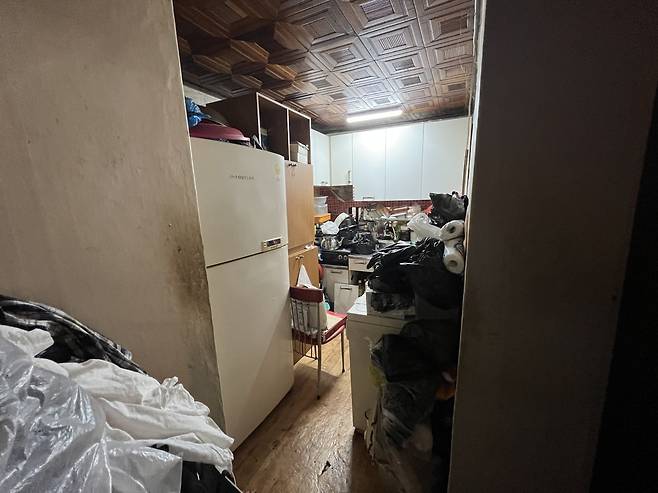 Sohn Mal-nyeon’s home is located in one of the alleyways around Namsung Sangye market in Seoul’s southern central Dongjak, which was among the districts hit hardest by the heavy downpour. (Kim Arin/The Korea Herald)