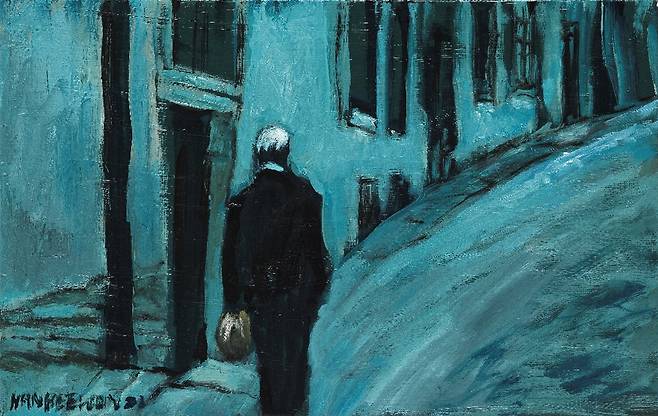 한희원 트빌리시 니코 피로스마니 거리 2022 oil on canvas 4P